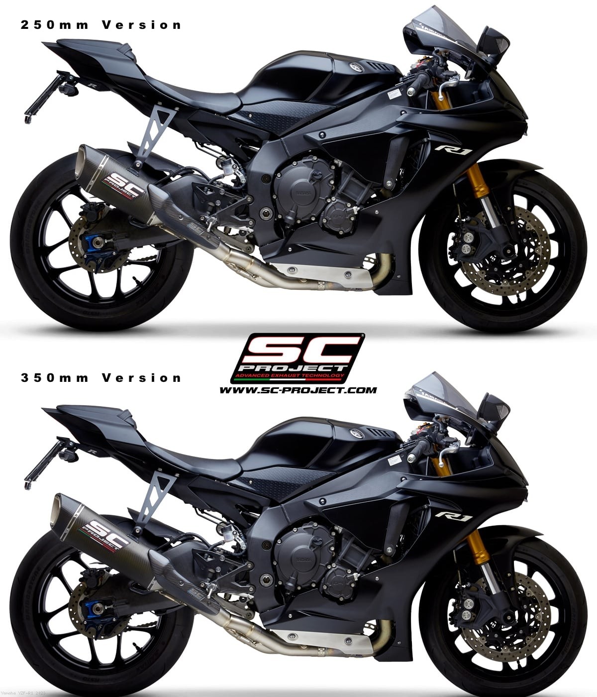 SC-Project SC1-R Titanium Slip On - Yamaha R1 / R1M (2015-2023 